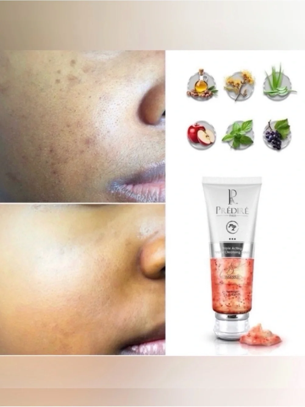 Predire Triple Acting Retinol & Stem Cells Facial Cleansing Scrub ~ Retails $115